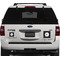 Musical Notes Personalized Square Car Magnets on Ford Explorer