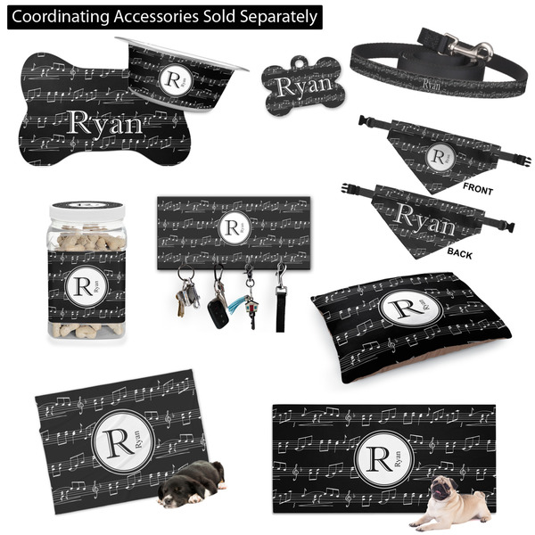 Musical Notes Customized Pet Accessories
