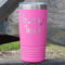 Musical Notes 20 oz Stainless Steel Tumbler - Pink - Double Sided (Personalized)