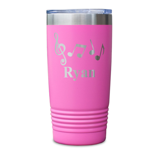 Musical Notes Pink Polar Camel Tumbler - 20oz - Single Sided - Approval
