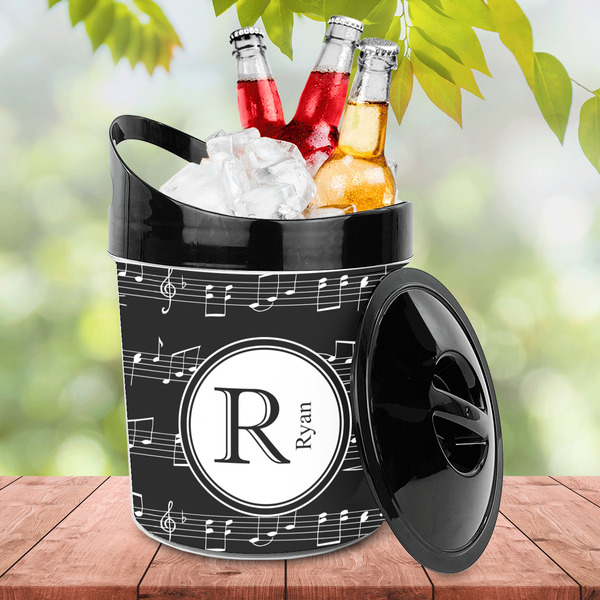 Musical Notes Plastic Ice Bucket - LIFESTYLE