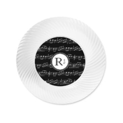 Musical Notes Plastic Party Appetizer & Dessert Plates - 6" (Personalized)