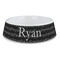 Musical Notes Plastic Dog Bowl - Large (Personalized)