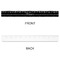 Musical Notes Plastic Ruler - 12" - APPROVAL
