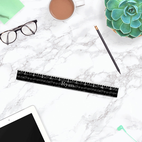 Musical Notes Plastic Ruler - 12" - LIFESTYLE