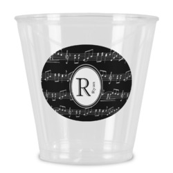Musical Notes Plastic Shot Glass (Personalized)