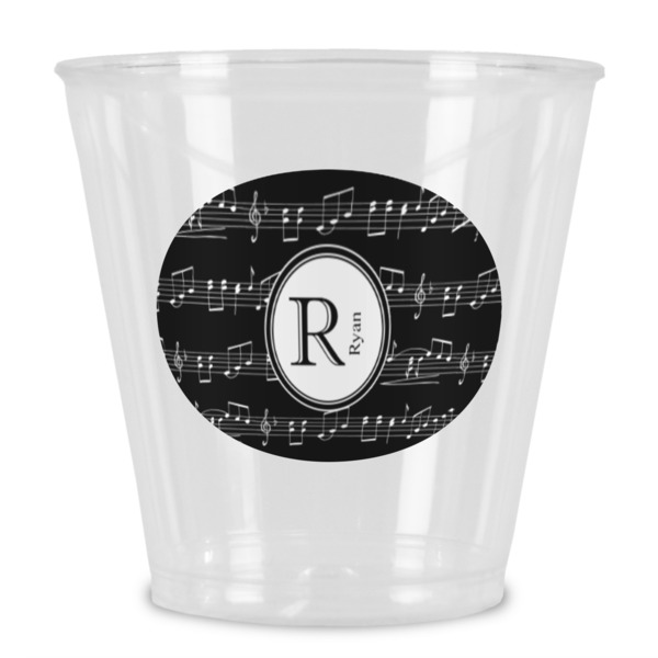 Custom Musical Notes Plastic Shot Glass (Personalized)