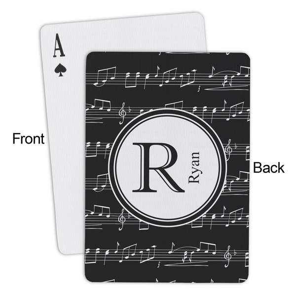 Musical Notes Playing Cards - Approval