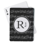 Musical Notes Playing Cards (Personalized)