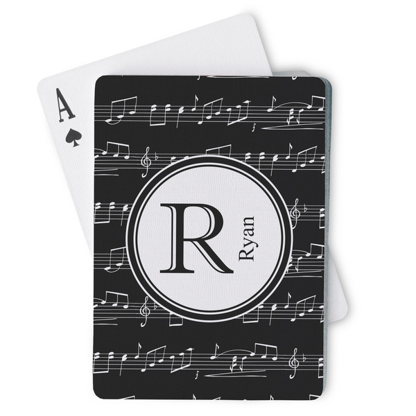 Custom Musical Notes Playing Cards (Personalized)