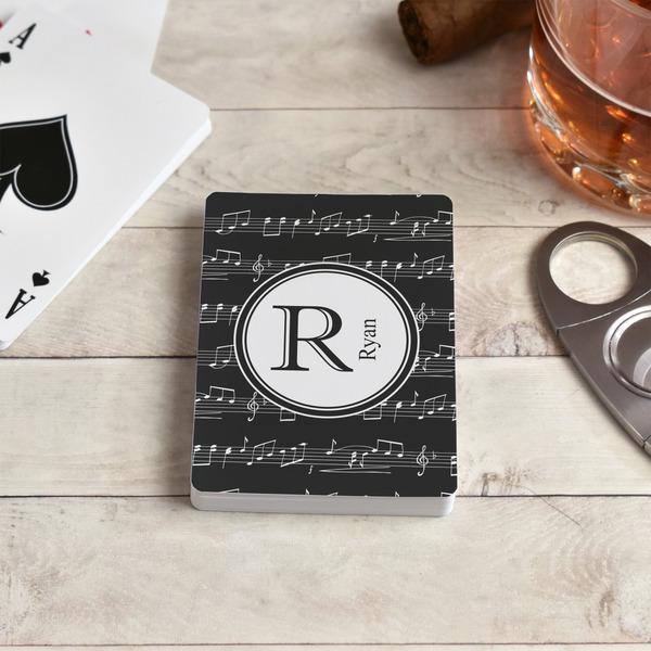 Musical Notes Playing Cards - In Context