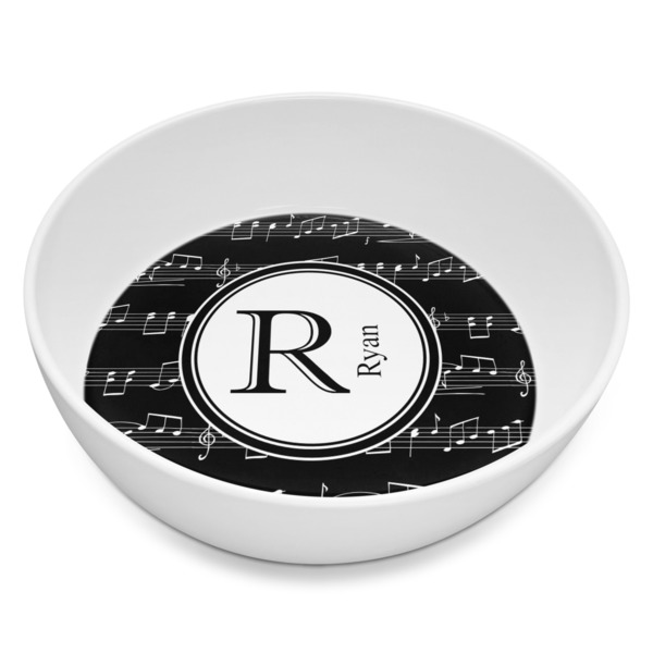 Custom Musical Notes Melamine Bowl - 8 oz (Personalized)
