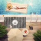Musical Notes Pool Towel Lifestyle