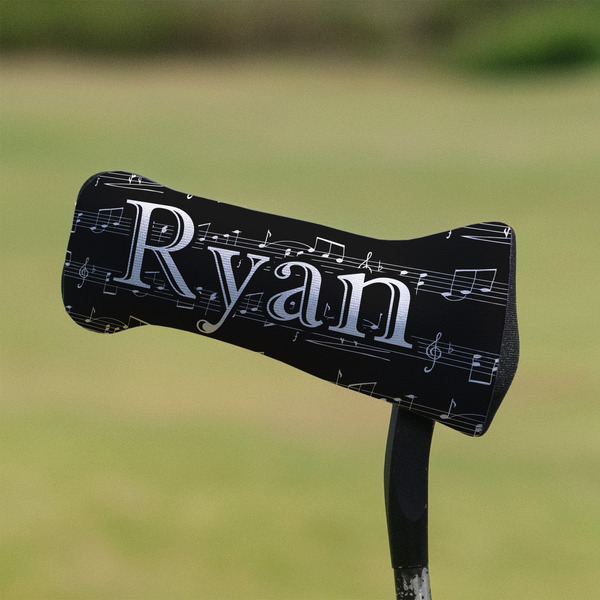 Musical Notes Putter Cover - On Putter