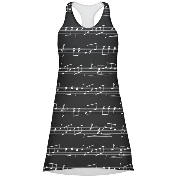 Custom Musical Notes Racerback Dress - Large
