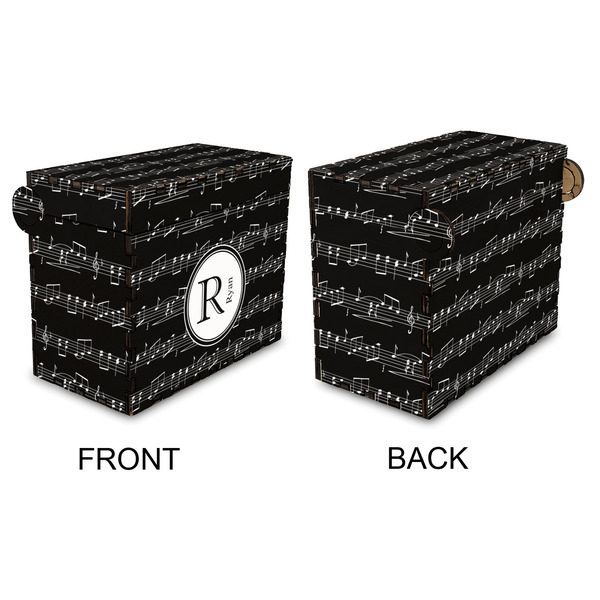 Musical Notes Recipe Box - Full Color - Approval