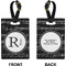 Musical Notes Rectangle Luggage Tag (Front + Back)