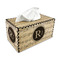 Musical Notes Rectangle Tissue Box Covers - Wood - with tissue
