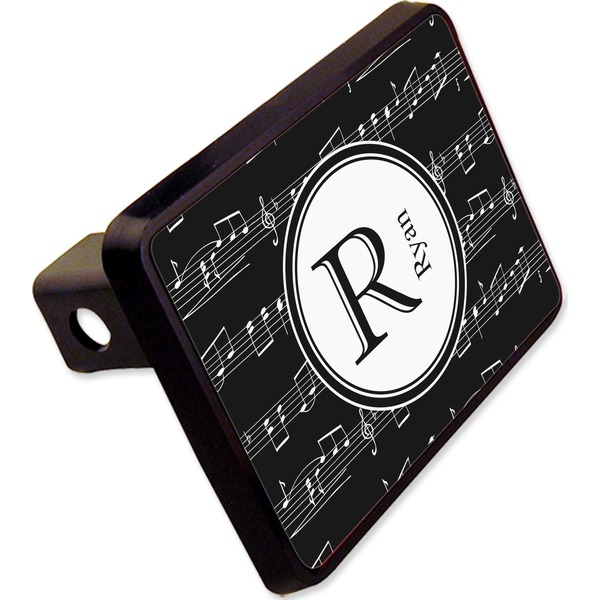 Custom Musical Notes Rectangular Trailer Hitch Cover - 2" (Personalized)