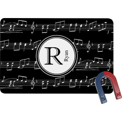 Musical Notes Rectangular Fridge Magnet (Personalized)