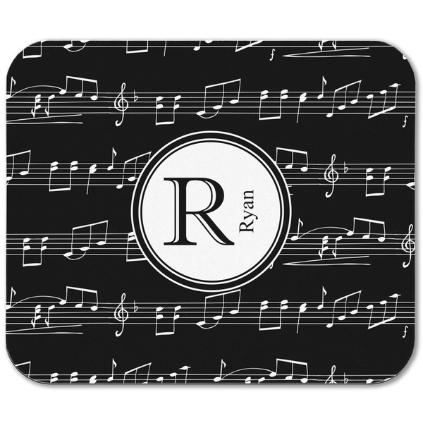 Musical Notes Rectangular Mouse Pad - APPROVAL
