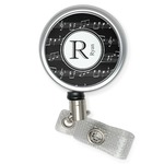 Musical Notes Retractable Badge Reel (Personalized)