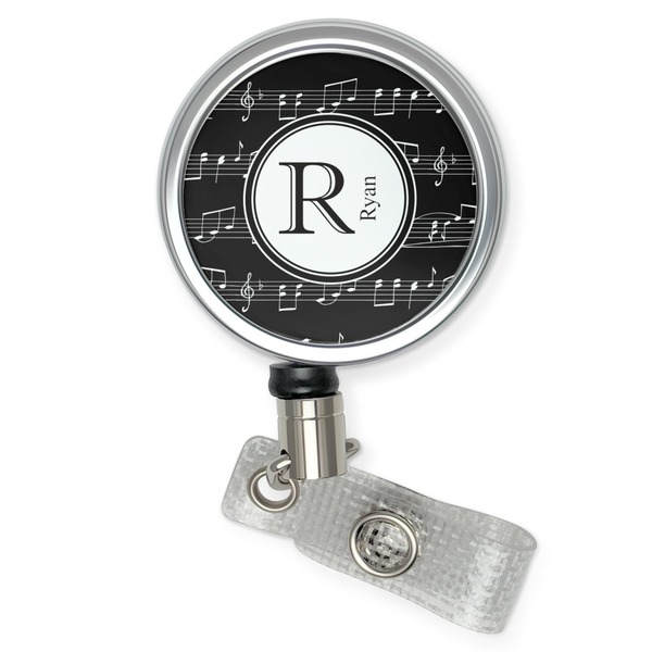 Custom Musical Notes Retractable Badge Reel (Personalized)