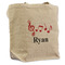 Musical Notes Reusable Cotton Grocery Bag - Front View