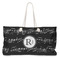 Musical Notes Large Tote Bag with Rope Handles (Personalized)