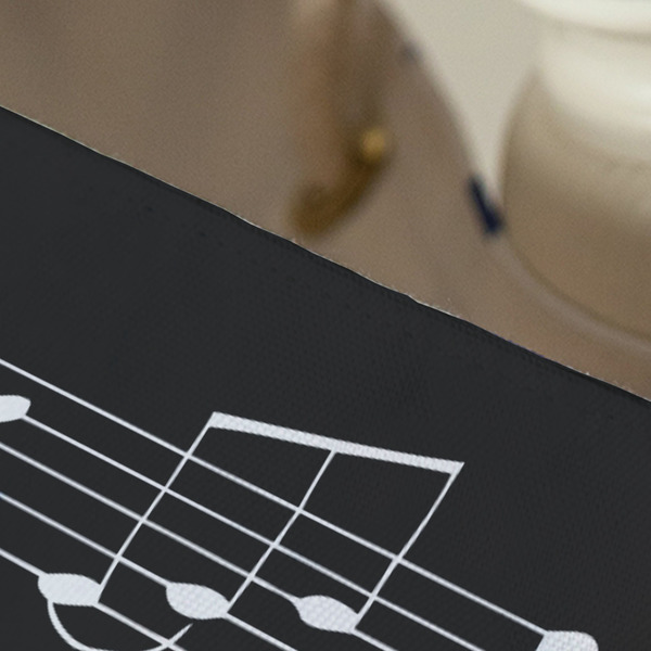 Musical Notes Large Rope Tote - Close Up View