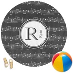 Musical Notes Round Beach Towel (Personalized)