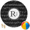 Musical Notes Round Beach Towel (Personalized)