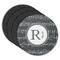 Musical Notes Round Coaster Rubber Back - Main
