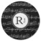 Musical Notes Round Rubber Backed Coaster (Personalized)
