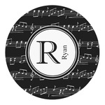 Musical Notes Round Decal - Medium (Personalized)