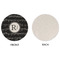 Musical Notes Round Linen Placemats - APPROVAL (single sided)