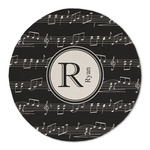 Musical Notes Round Linen Placemat (Personalized)