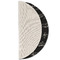 Musical Notes Round Linen Placemats - HALF FOLDED (single sided)