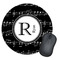 Musical Notes Round Mouse Pad