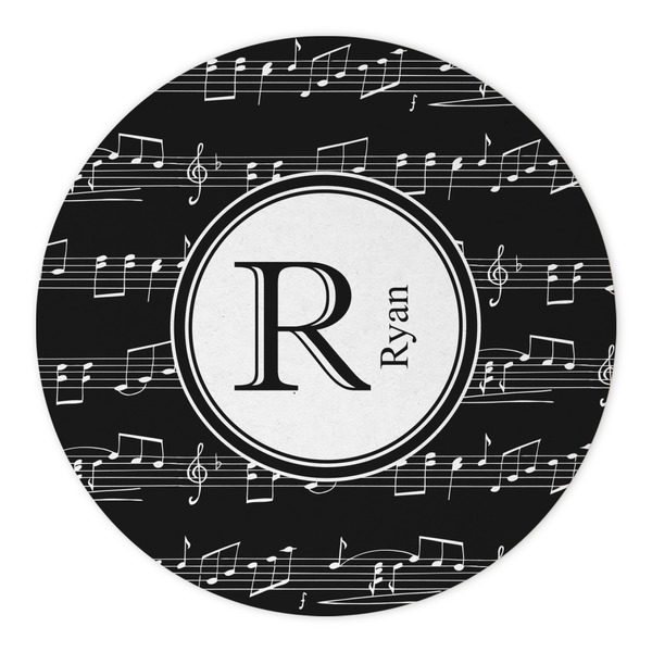 Musical Notes Round Paper Coaster - Approval