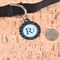 Musical Notes Round Pet ID Tag - Large - In Context
