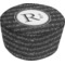 Musical Notes Round Pouf Ottoman (Top)