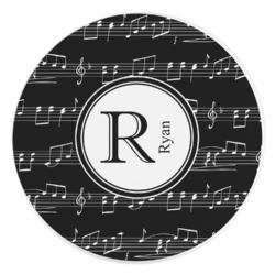Musical Notes Round Stone Trivet (Personalized)