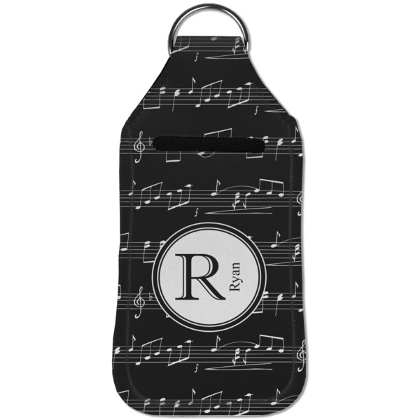 Musical Notes Sanitizer Holder Keychain - Large (Front)