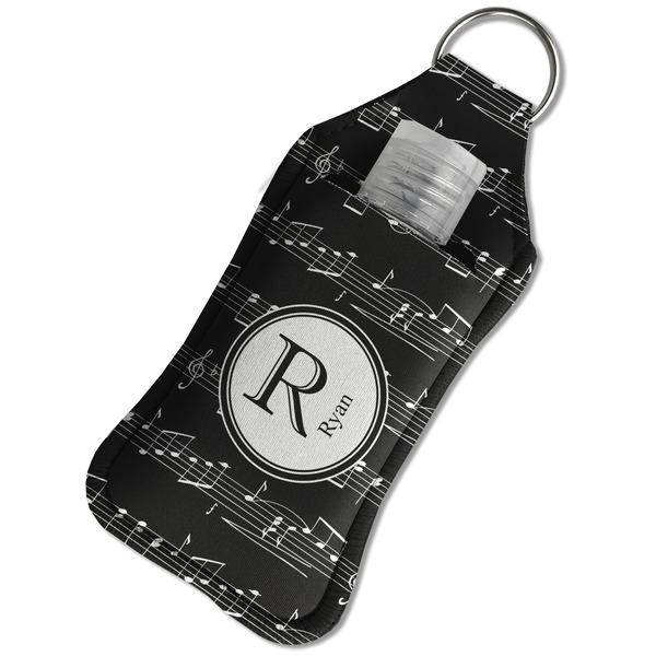 Musical Notes Sanitizer Holder Keychain - Large in Case
