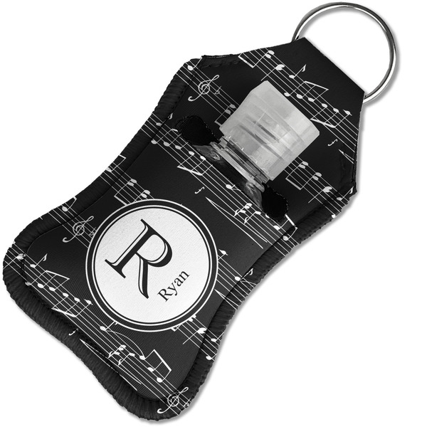Musical Notes Sanitizer Holder Keychain - Small in Case