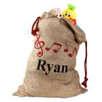 Musical Notes Santa Sack (Personalized)