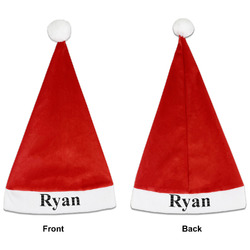 Musical Notes Santa Hat - Front & Back (Personalized)