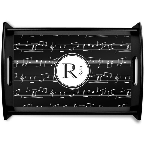 Custom Musical Notes Wooden Tray (Personalized)