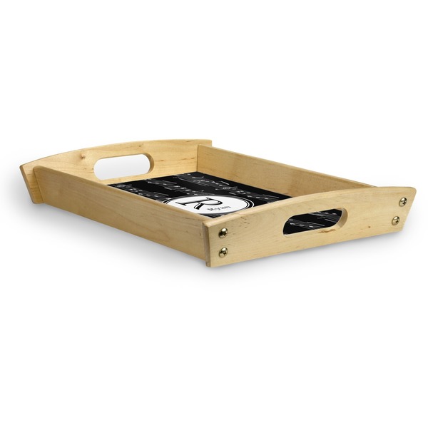 Musical Notes Serving Tray Wood Small - Corner